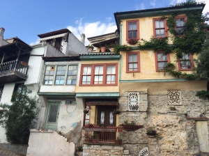 Beautiful houses in the old city of Kavala 